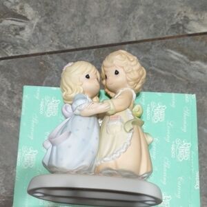 Precious Moments Embrace Figurine - Cream and Blue